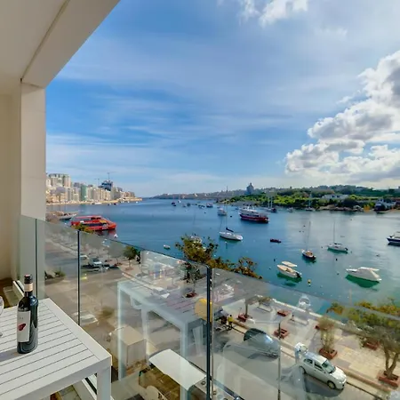 Luxury With Valletta And Harbour Views 슬리에마